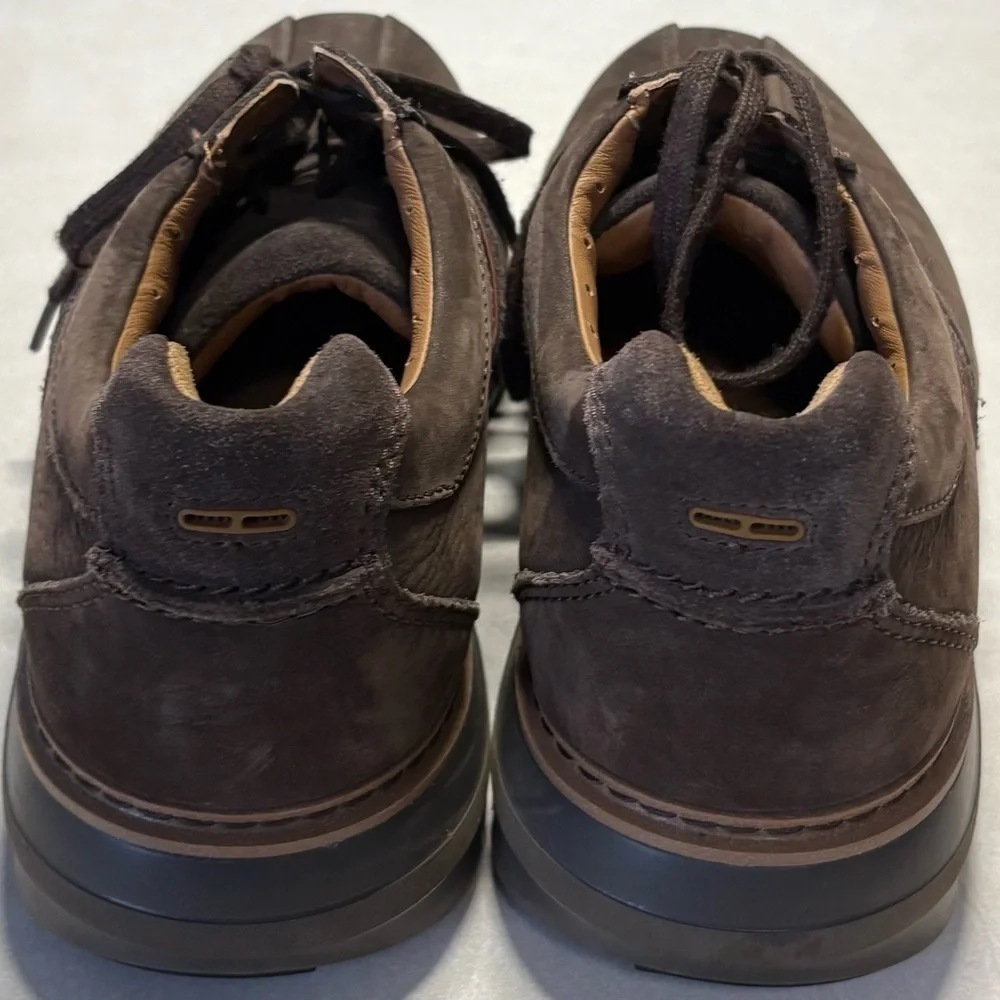 Clarks Dark Brown Leather Oxfords